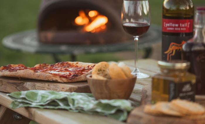 Make use of our terracotta pizza over